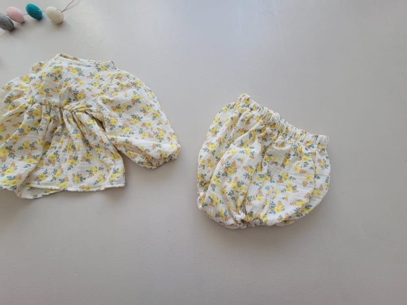 Moran - Korean Baby Fashion - #babyoutfit - Cuty Bloomer Set - 12