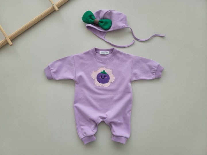 Moran - Korean Baby Fashion - #babyoutfit - Vegetables Bodysuit Set - 2