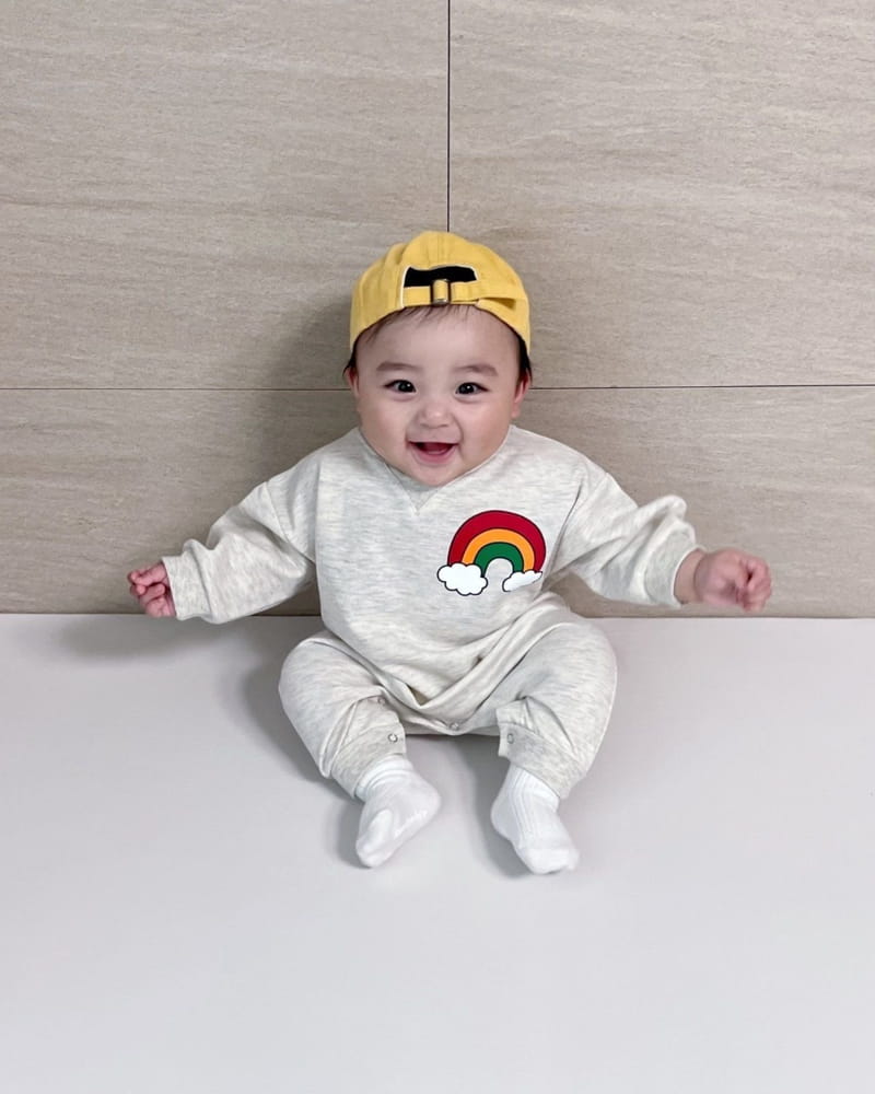 Moran - Korean Baby Fashion - #babyoutfit - Rainbow Bodysuit - 6