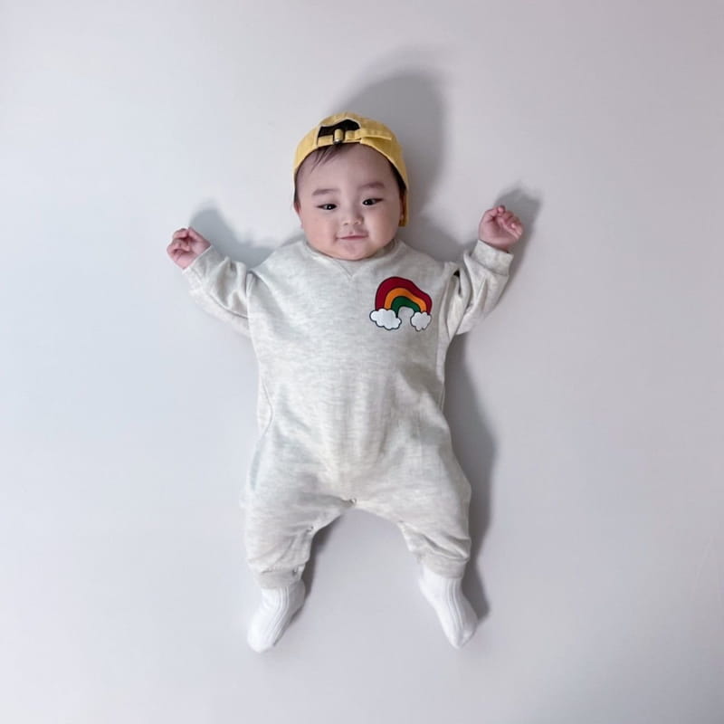 Moran - Korean Baby Fashion - #onlinebabyboutique - Rainbow Bodysuit - 9