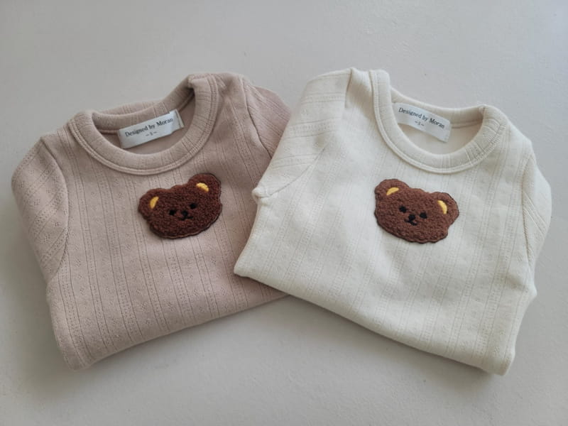 Moran - Korean Baby Fashion - #onlinebabyshop - Arce Bear Bodysuit Leggings Hairband Set - 2