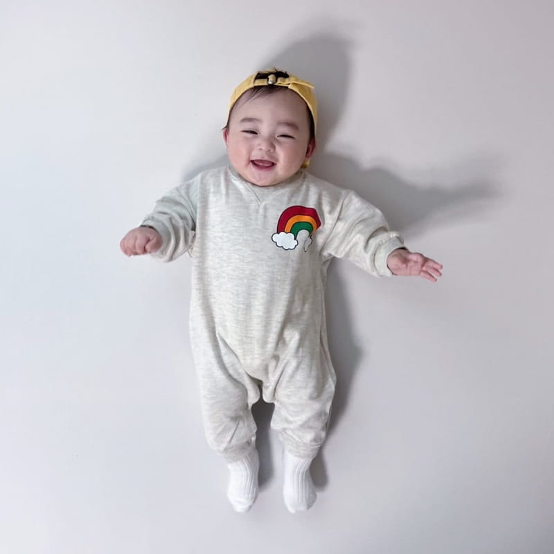 Moran - Korean Baby Fashion - #onlinebabyshop - Rainbow Bodysuit - 10