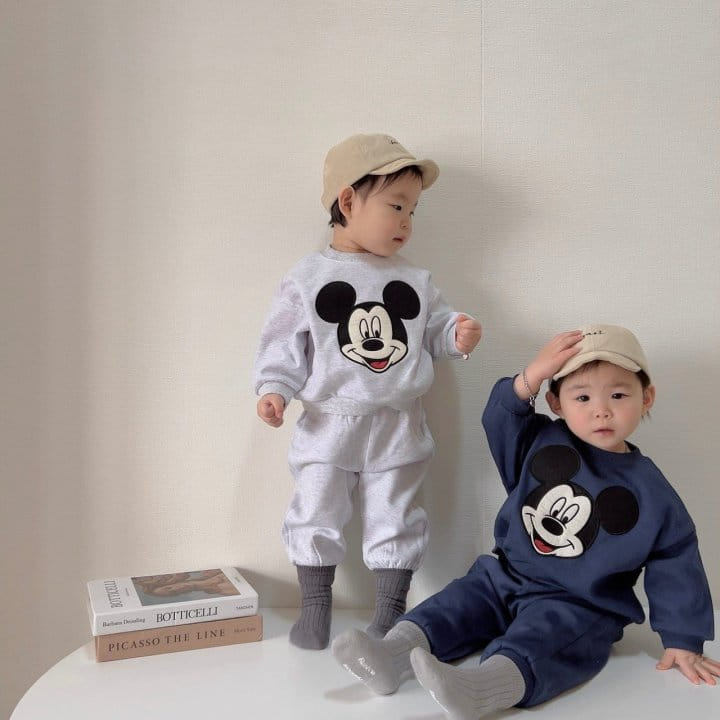 Moran - Korean Children Fashion - #childofig - Big Face Top Bottom Set - 9