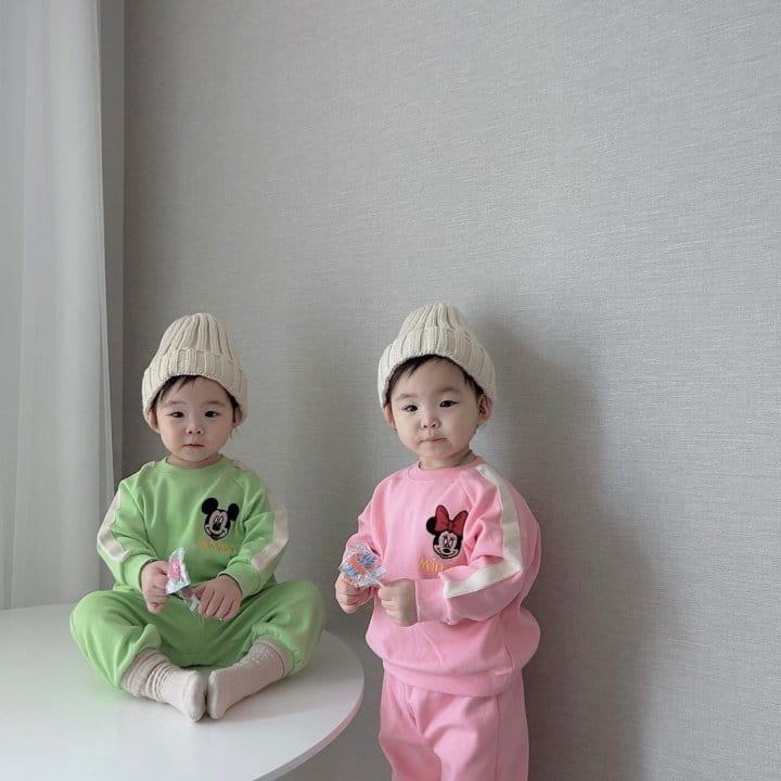 Moran - Korean Children Fashion - #childrensboutique - Line D Top Bottom Set - 2