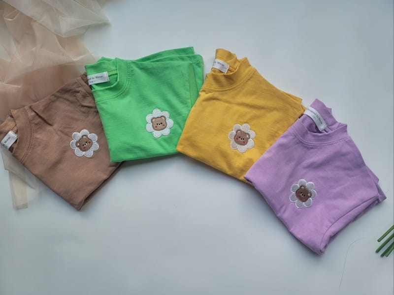 Moran - Korean Children Fashion - #designkidswear - Daisy Bear TEe - 3