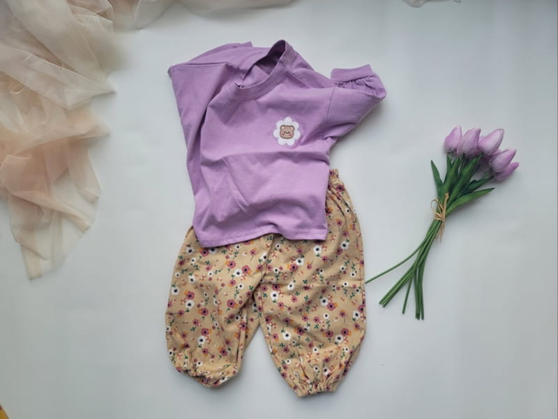 Moran - Korean Children Fashion - #designkidswear - Daisy Bear TEe - 4