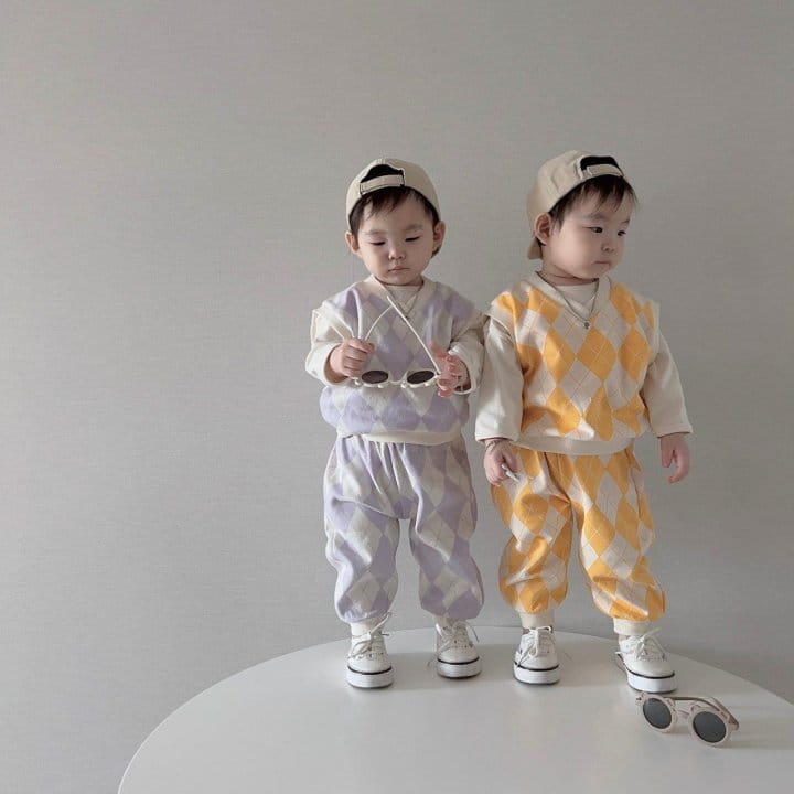 Moran - Korean Children Fashion - #discoveringself - Dia Top Bottom Set - 8