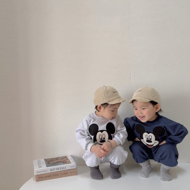 Moran - Korean Children Fashion - #Kfashion4kids - Big Face Top Bottom Set - 4