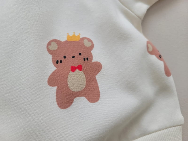 Moran - Korean Children Fashion - #magicofchildhood - Crown Bear Top Bottom Set - 5