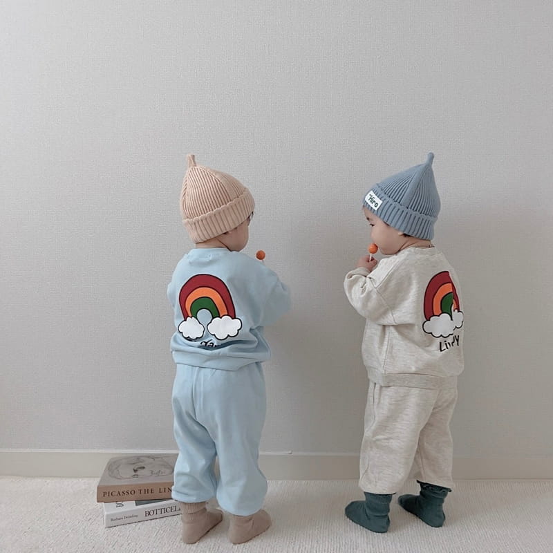 Moran - Korean Children Fashion - #magicofchildhood - Rainbow Top Bottom Set - 9