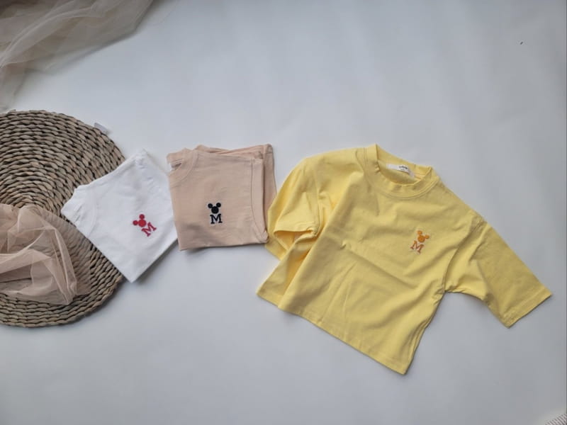 Moran - Korean Children Fashion - #minifashionista - Simple M Tee - 5