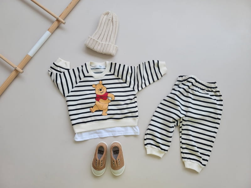 Moran - Korean Children Fashion - #toddlerclothing - Lala Top Bottom Set - 2