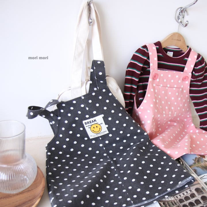 Mori Mori - Korean Children Fashion - #Kfashion4kids - Dot Dungaree One-piece - 2