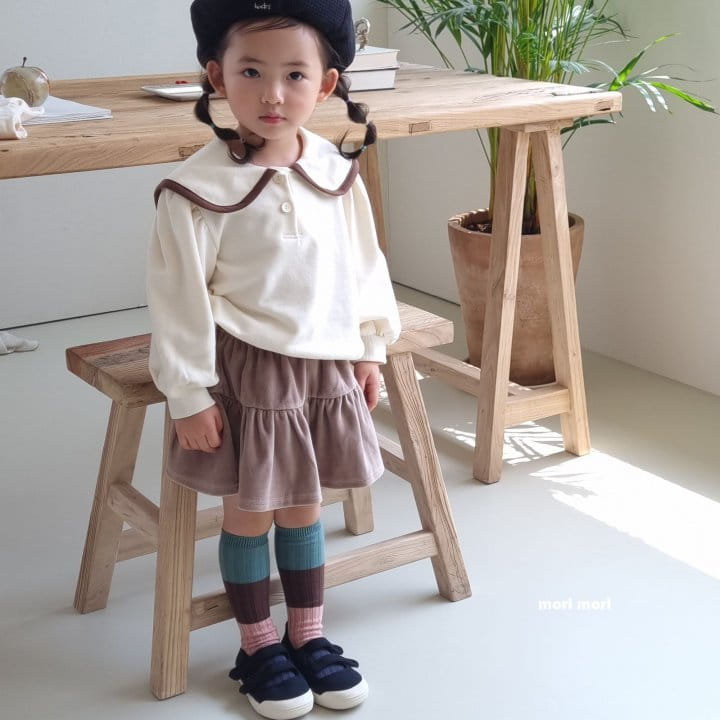 Mori Mori - Korean Children Fashion - #designkidswear - Veloure Skirt - 8