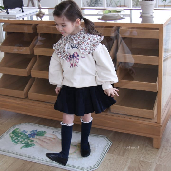 Mori Mori - Korean Children Fashion - #kidsshorts - Ribbon sWeatshirt - 8