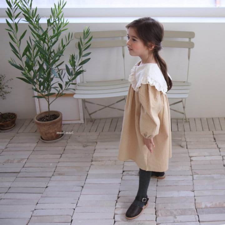 Mori Mori - Korean Children Fashion - #todddlerfashion - Big Collar One-piece - 6