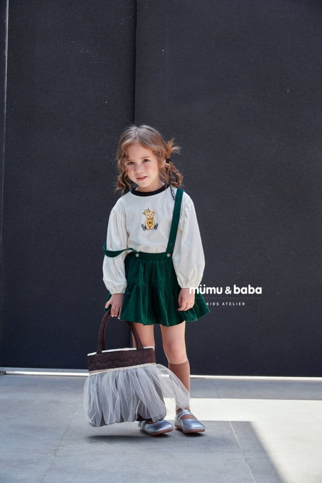 Mumunbaba - Korean Children Fashion - #Kfashion4kids - Dungarees Cancan Skirt - 9