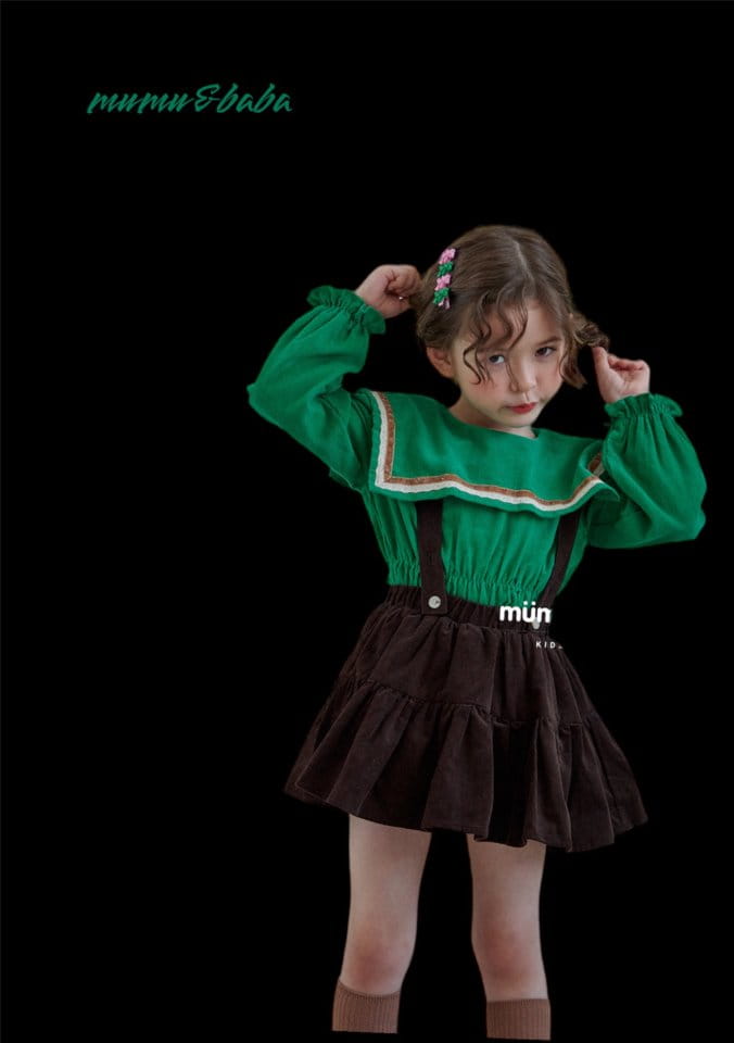 Mumunbaba - Korean Children Fashion - #childofig - Dungarees Cancan Skirt