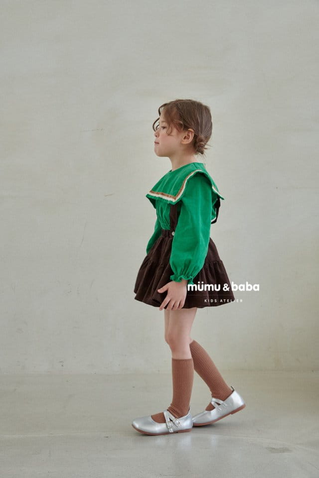 Mumunbaba - Korean Children Fashion - #designkidswear - Dungarees Cancan Skirt - 3