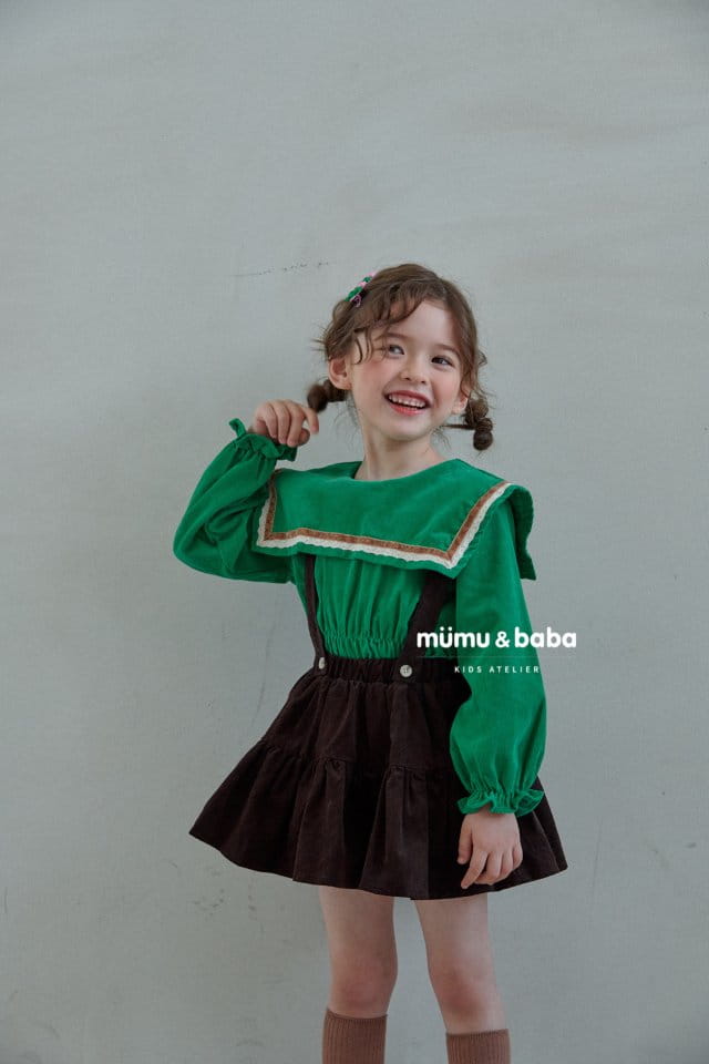 Mumunbaba - Korean Children Fashion - #designkidswear - Dungarees Cancan Skirt - 4