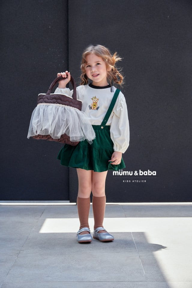 Mumunbaba - Korean Children Fashion - #fashionkids - Tiara Bear Tee - 11