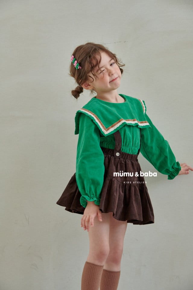 Mumunbaba - Korean Children Fashion - #kidsshorts - Dungarees Cancan Skirt - 6