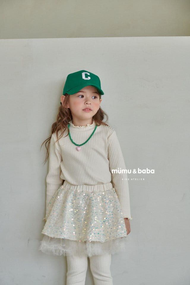 Mumunbaba - Korean Children Fashion - #kidsshorts - Camly Pearl Tee - 3