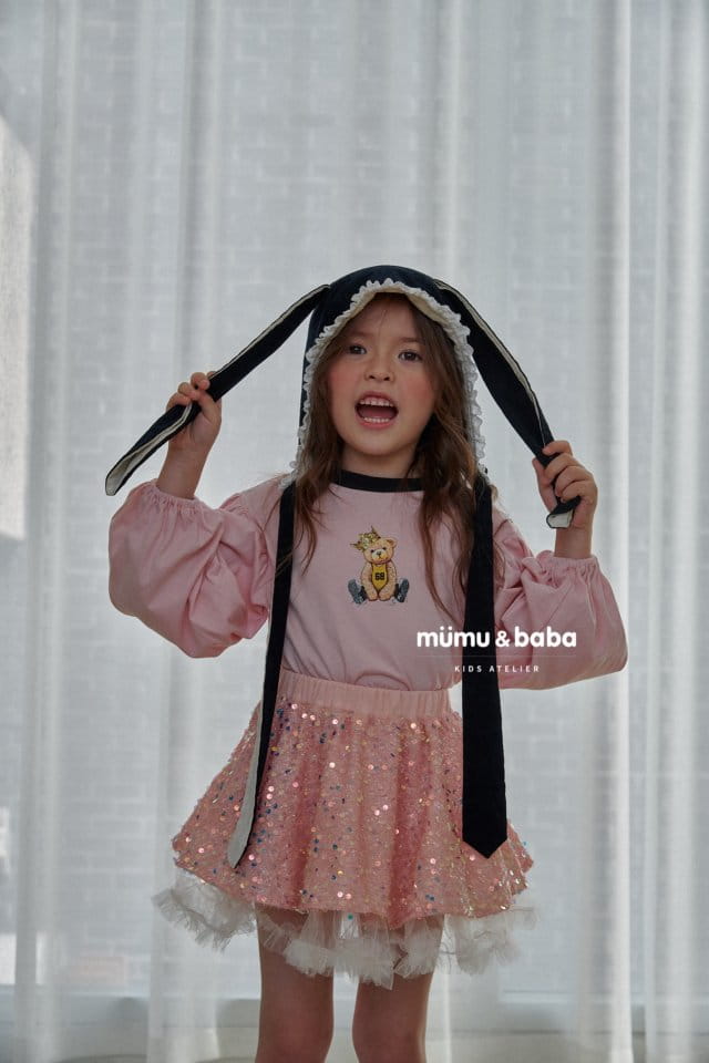 Mumunbaba - Korean Children Fashion - #stylishchildhood - Tiara Bear Tee - 6