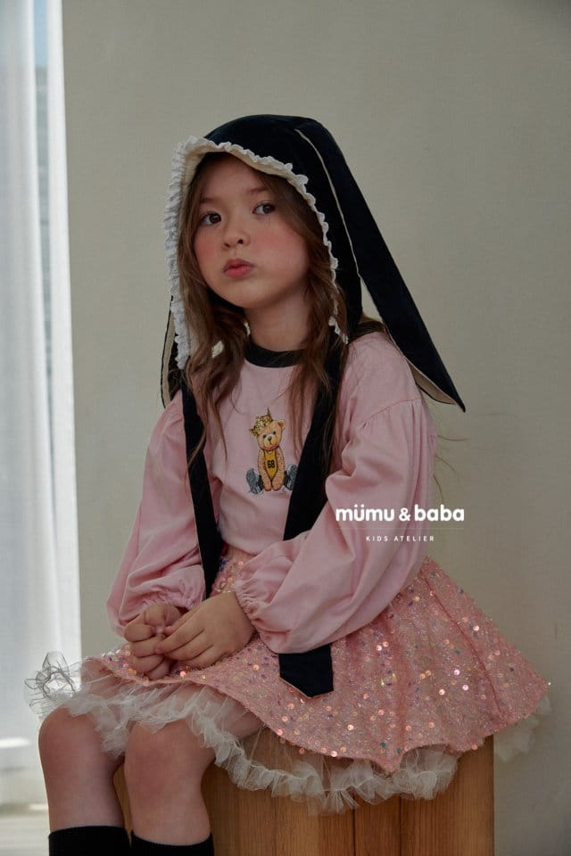 Mumunbaba - Korean Children Fashion - #prettylittlegirls - Tiara Bear Tee - 4