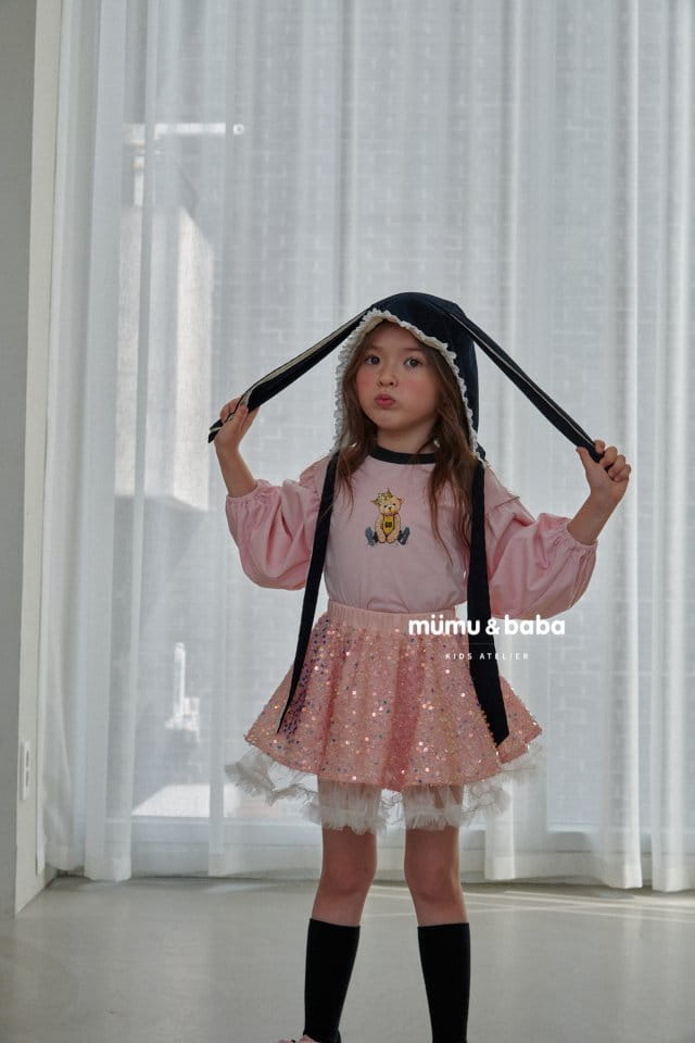 Mumunbaba - Korean Children Fashion - #toddlerclothing - Tiara Bear Tee - 5