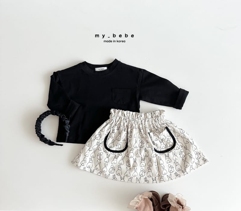 My Bebe - Korean Children Fashion - #prettylittlegirls - Pocket Skirt - 4