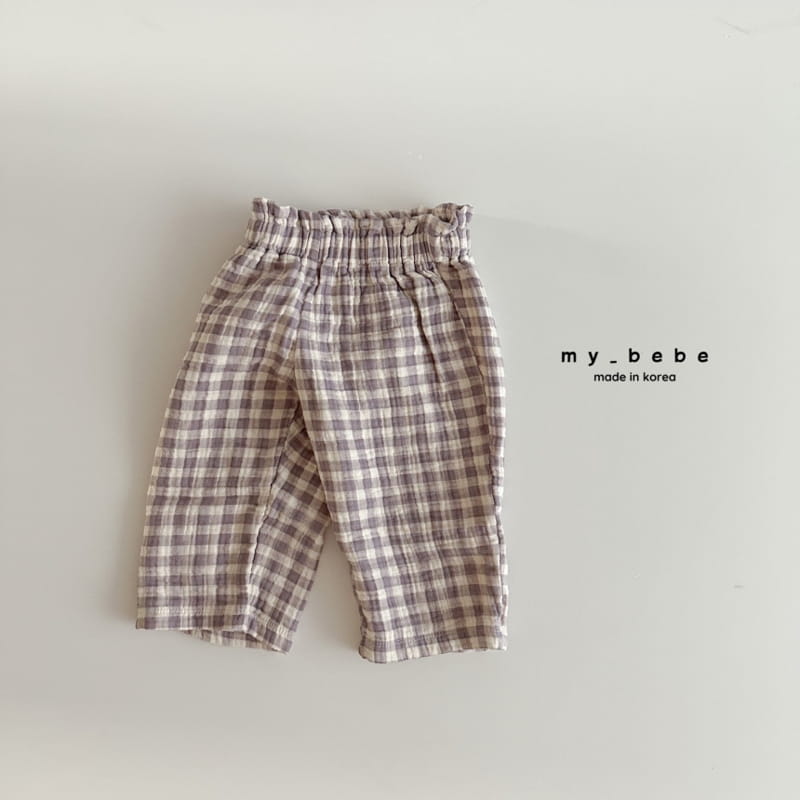 My Bebe - Korean Children Fashion - #designkidswear - Check Pants - 11