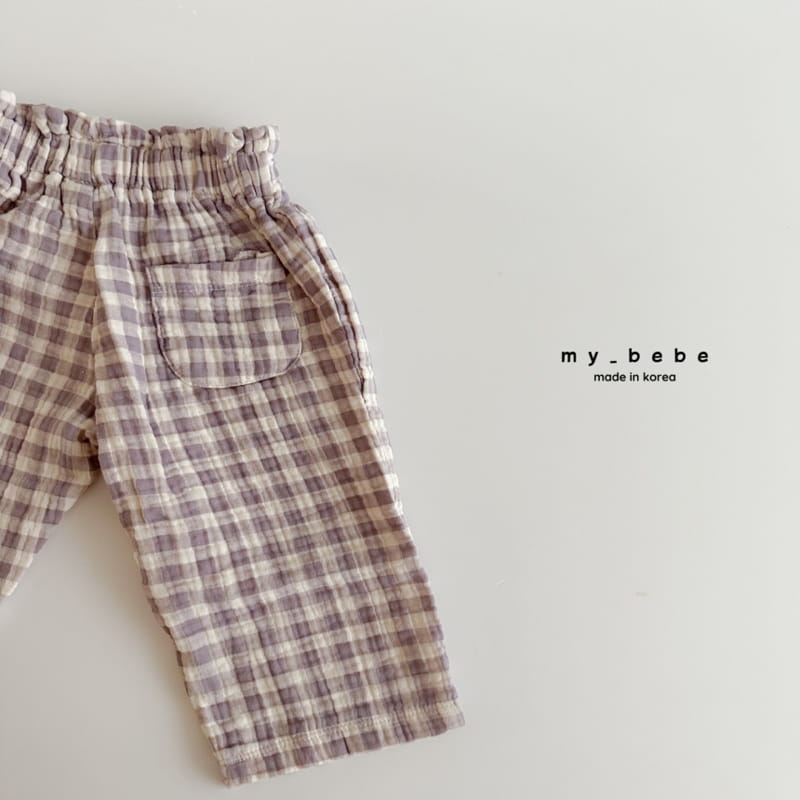 My Bebe - Korean Children Fashion - #discoveringself - Check Pants - 12