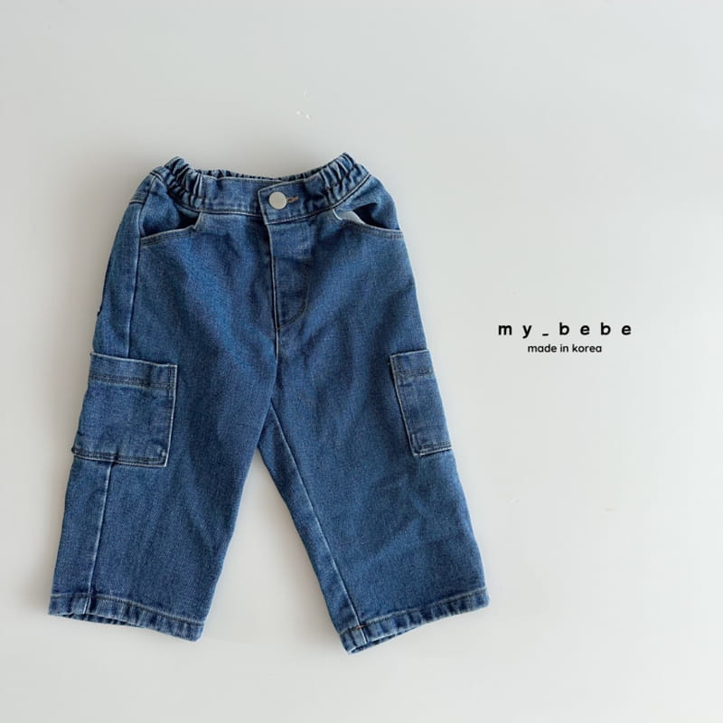 My Bebe - Korean Children Fashion - #kidsstore - Pocket Jeans - 12