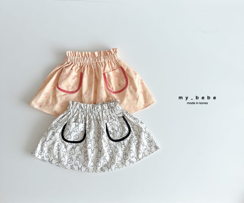 My Bebe - Korean Children Fashion - #minifashionista - Pocket Skirt - 2