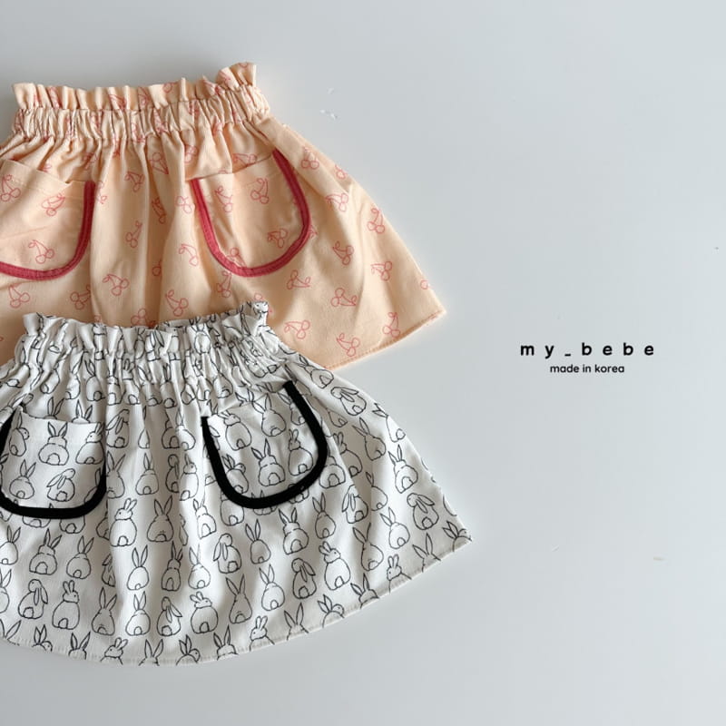 My Bebe - Korean Children Fashion - #prettylittlegirls - Pocket Skirt - 3