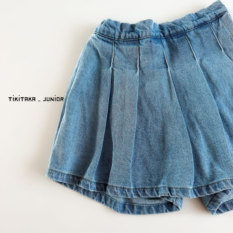 My Bebe - Korean Junior Fashion - #Kfashion4kids - Junior Denim Skirt Pants - 8