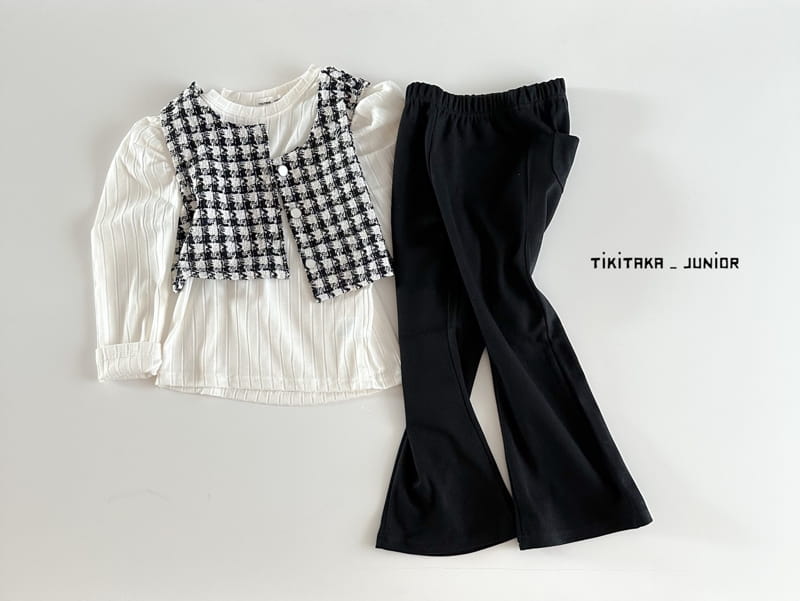 My Bebe - Korean Junior Fashion - #Kfashion4kids - Twid Top Bottom Set - 6