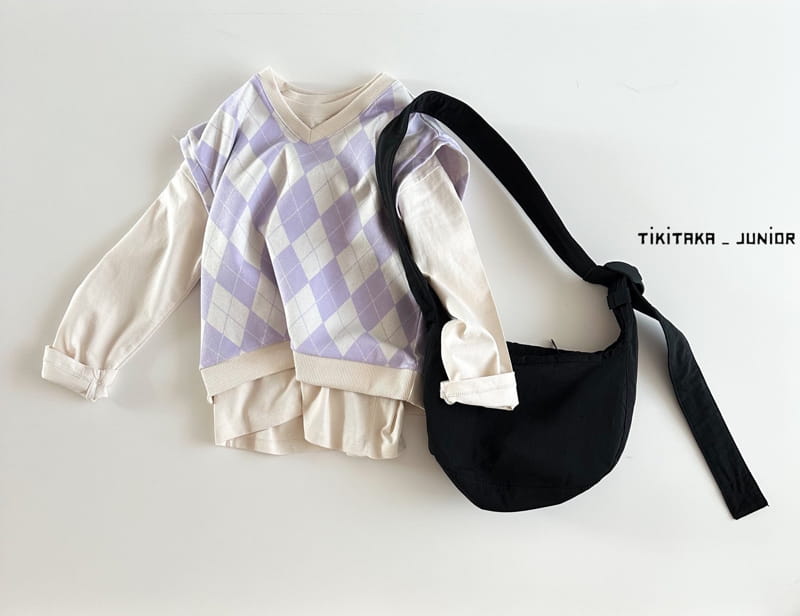 My Bebe - Korean Junior Fashion - #designkidswear - Argyle Vest - 8