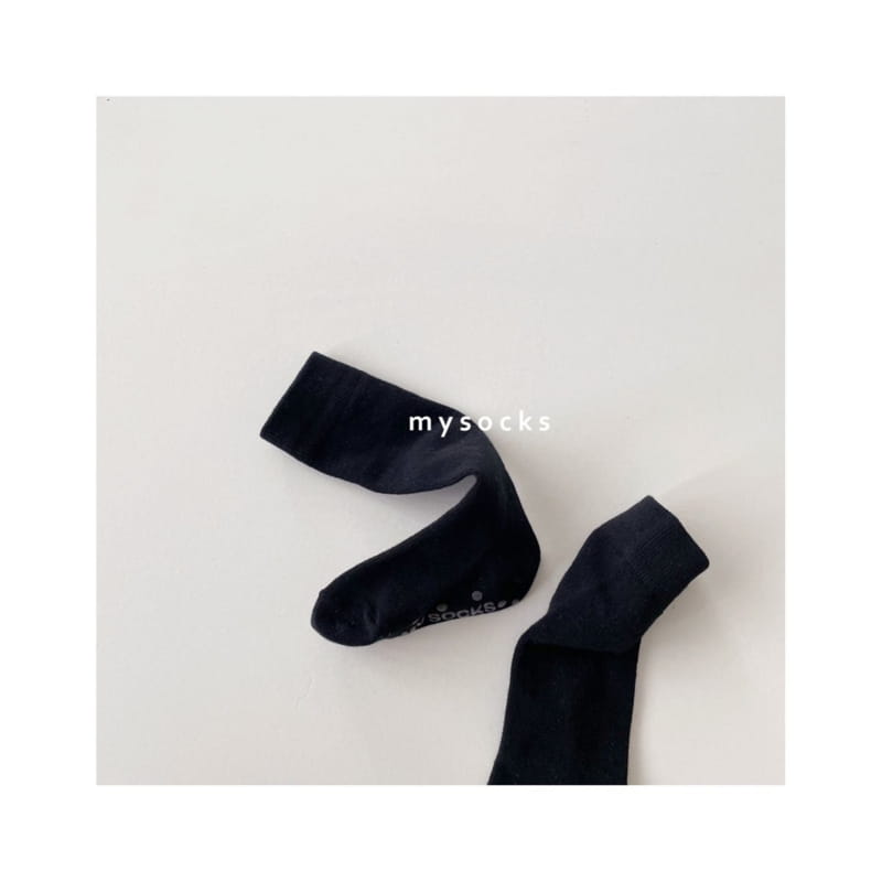 My Socks - Korean Children Fashion - #minifashionista - Plain Bread Socks Set - 5