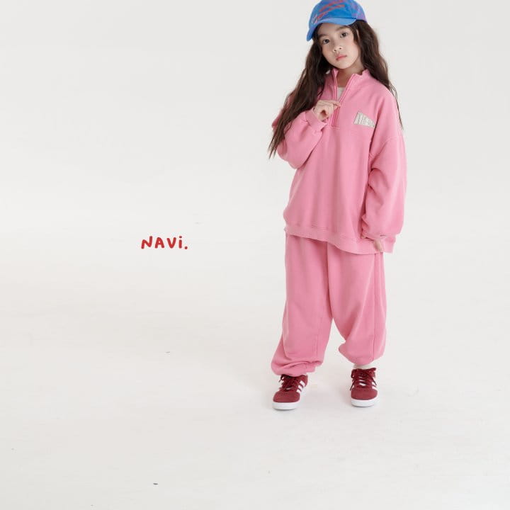 Navi - Korean Children Fashion - #Kfashion4kids - Plag Half Zip-up - 8