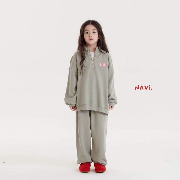 Navi - Korean Children Fashion - #discoveringself - Plag Half Zip-up - 4