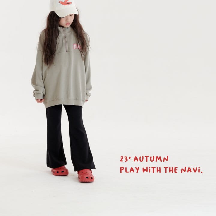 Navi - Korean Children Fashion - #littlefashionista - Plag Half Zip-up - 9