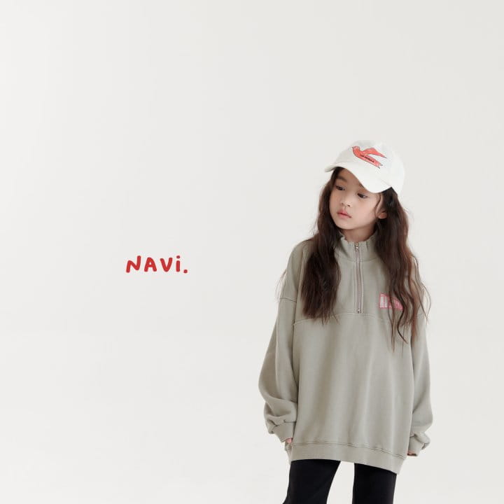 Navi - Korean Children Fashion - #minifashionista - Plag Half Zip-up - 11