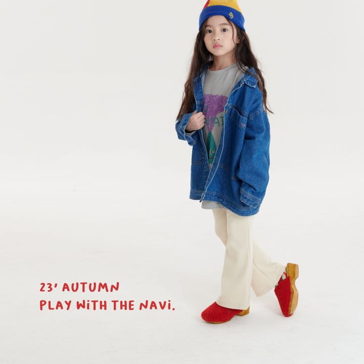 Navi - Korean Children Fashion - #todddlerfashion - Nana Denim Jacket - 5