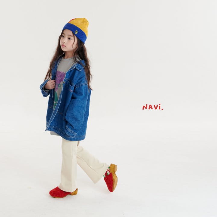 Navi - Korean Children Fashion - #toddlerclothing - Nana Denim Jacket - 6