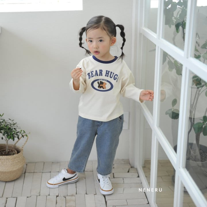 Neneru - Korean Baby Fashion - #babyfashion - Bebe Hug Bear Tee - 2