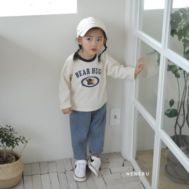 Neneru - Korean Baby Fashion - #babyfever - Bebe Hug Bear Tee - 3