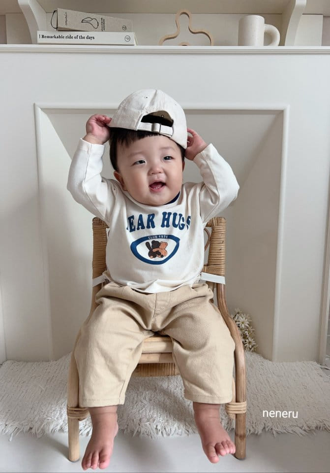 Neneru - Korean Baby Fashion - #babylifestyle - Bebe Hug Bear Tee - 5