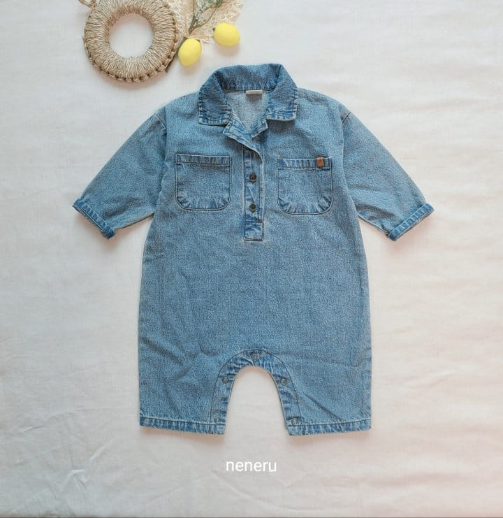 Neneru - Korean Baby Fashion - #babyootd - Bebe Denim Jumpsuit - 9